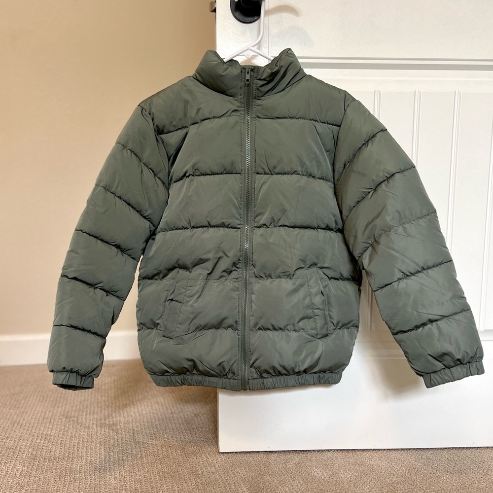 Forever 21 Kids Green Puffer Jacket